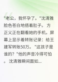 离婚当天，她说孩子是我的在线阅读 方正义沈清雅免费小说精彩章节