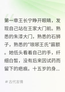 正版小说朱颜劫：重生之毒医天下王长宁韩文中在线免费阅读