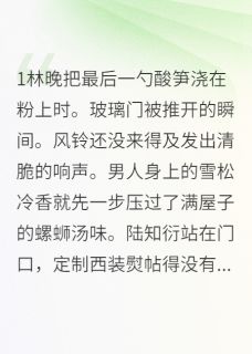 主角是林晚陆知衍的总裁的螺蛳粉抖音热门小说