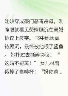 (抖音)穿书后，我追着黑化赘婿求复婚沈妙顾沉林雪薇小说免费全文阅读-二筒文学网