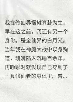 我在修仙界摆摊算卦为生小说_我在修仙界摆摊算卦为生小说结局阅读