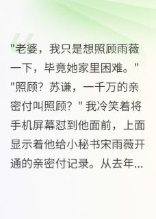 苏谦宋雨薇结局是什么 苏谦宋雨薇免费阅读全文-二筒文学网