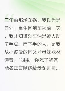 快手热文车祸重生我让白莲花妹妹坐牢八年林诗音顾景深小说推荐-二筒文学网