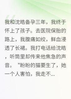 血崩那天，老公在给表妹的猫接生沈皓顾盼免费全章节目录阅读
