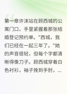 他不肯娶我的秘密许沫苏文泽顾西城by一晌温柔免费看
