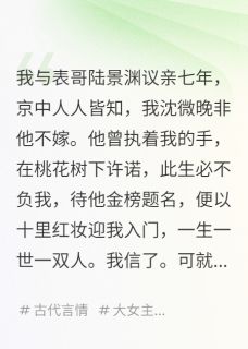 裴衍陆景渊徐婉儿小说抖音热文表哥纳妾那天，我嫁给了他的政敌完结版