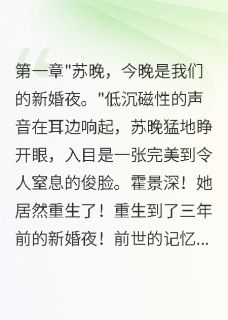 快手热推新婚夜重生她把病娇大佬撩上天小说主角苏晚霍景深在线阅读