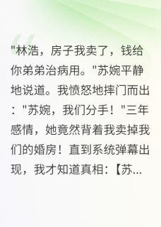 苏婉林小宇小说大结局在哪看-女友卖房救我弟，我分手后悔疯了完整版免费阅读-二筒文学网